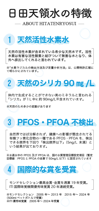 日田天領水について